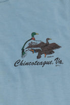 Vintage Light Blue Chincoteague Va Mallards Long Sleeve T-Shirt (1980s)