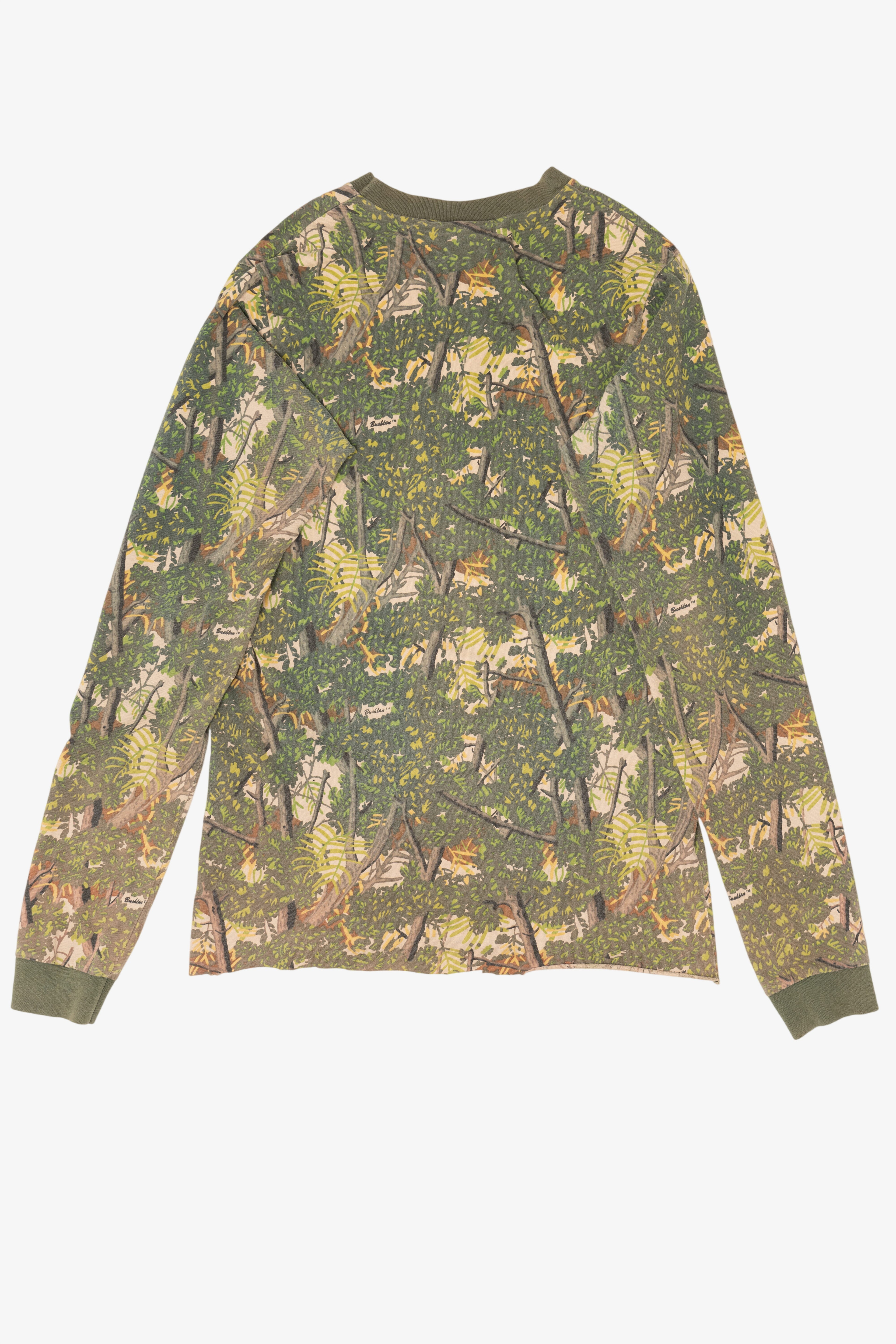 Vintage Camouflage Bush Lan Long Sleeve T-Shirt (1980s)
