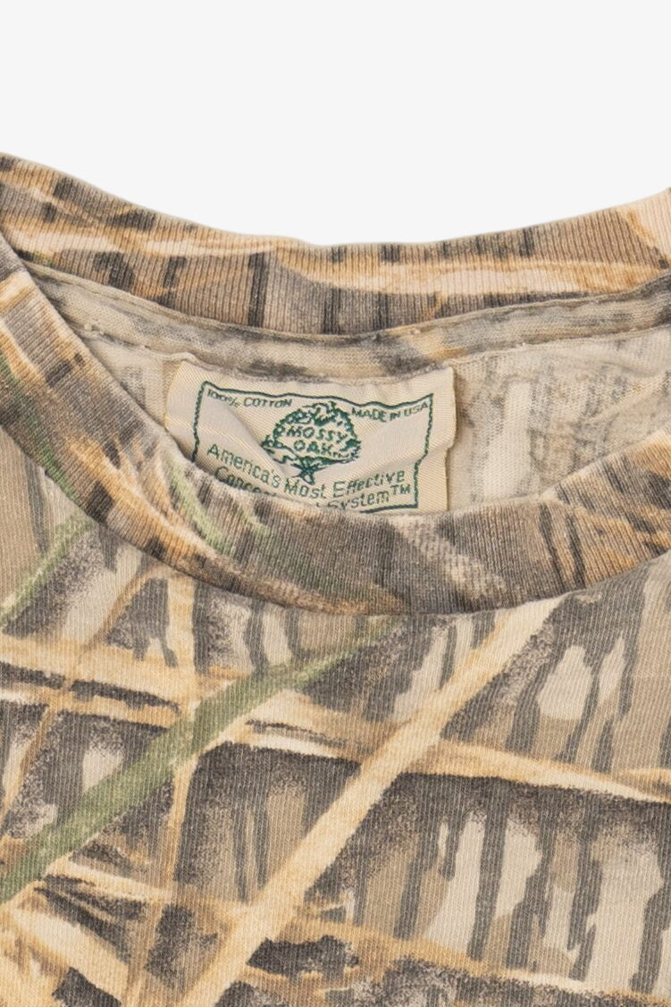 Vintage Mossy Oak Camouflage Pocket Long Sleeve T-Shirt (1990s)