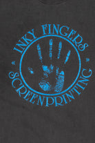 Vintage Inky Fingers Screenprinting Long Sleeve T-Shirt (1980s)