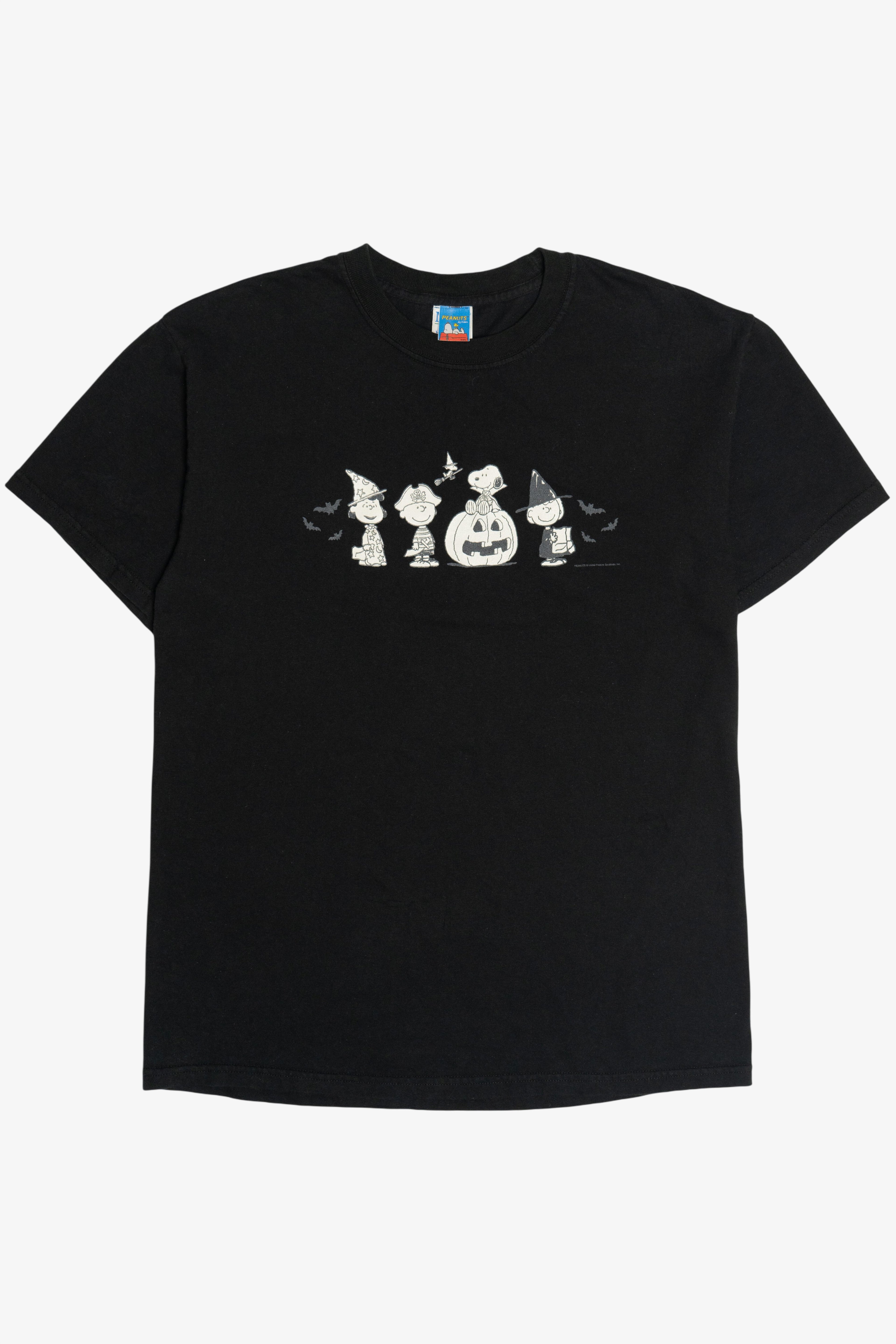 Vintage Peanuts Snoopy Halloween Glow In The Dark Print T-Shirt (2000s)