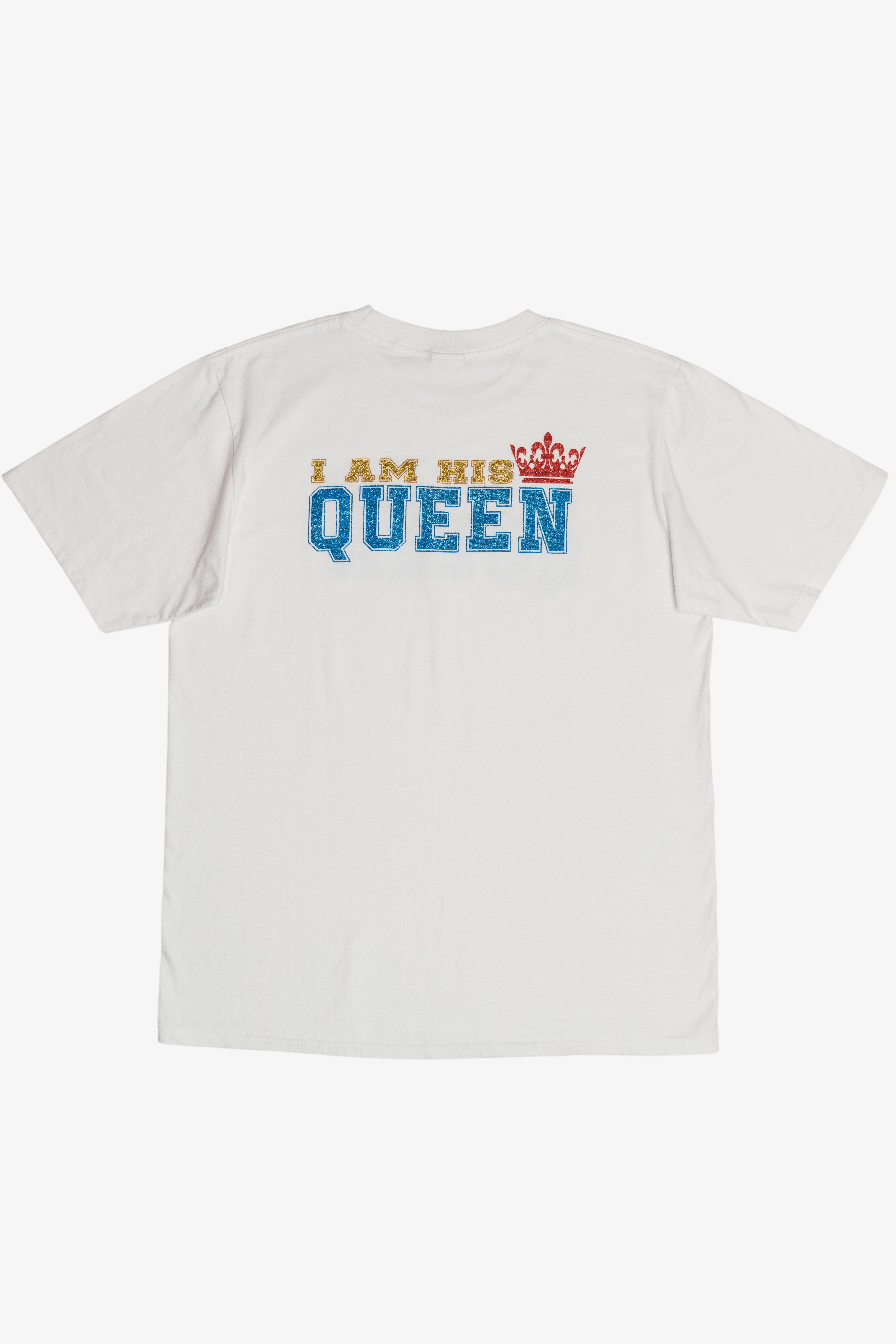 Vintage "I Am His Queen" Double Sided Print T-Shirt (2000s)