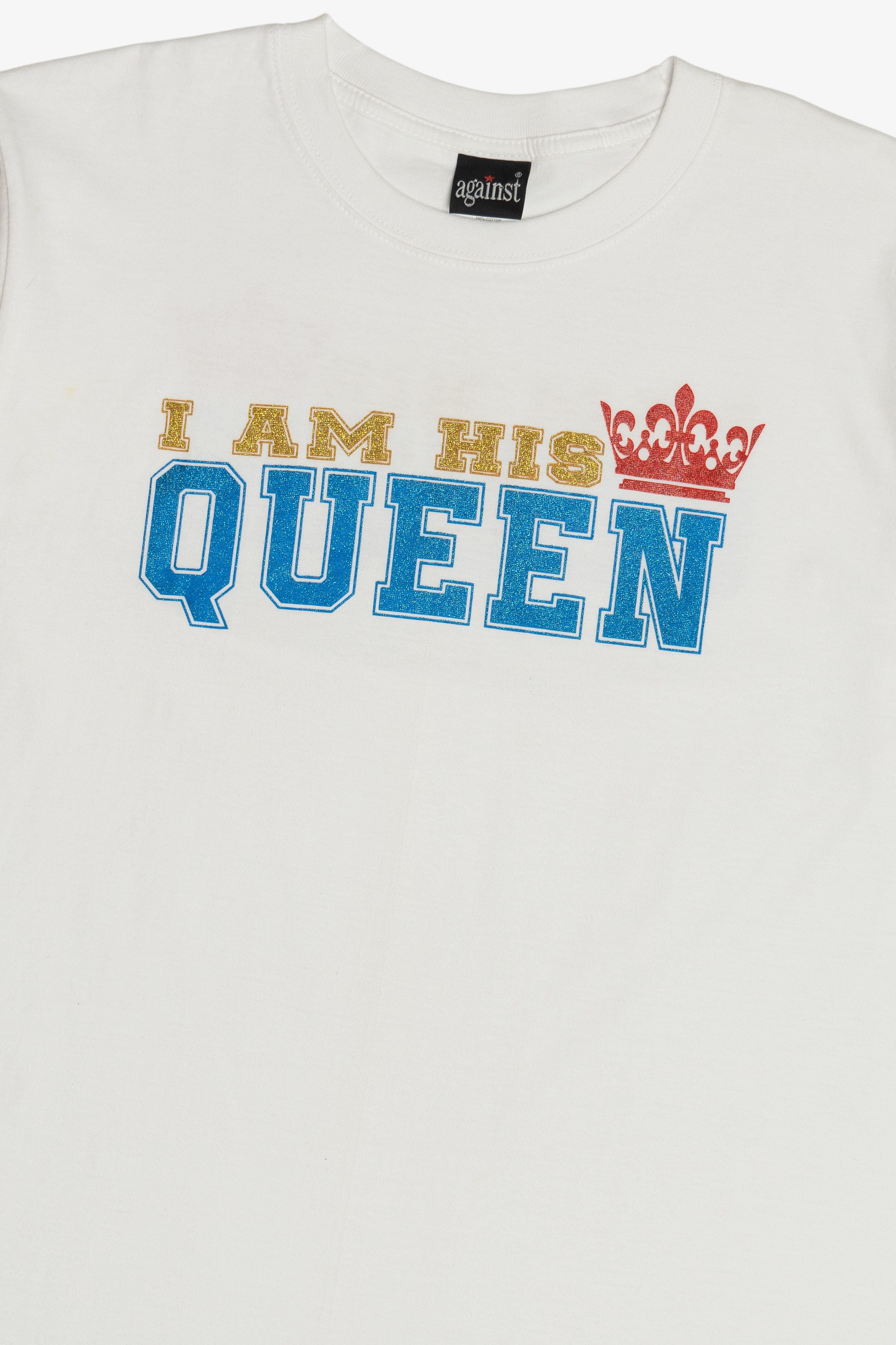 Vintage "I Am His Queen" Double Sided Print T-Shirt (2000s)