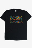 Vintage "Bonanza Bonanza Bonanza" Embossed Print Lee T-Shirt (1990s)