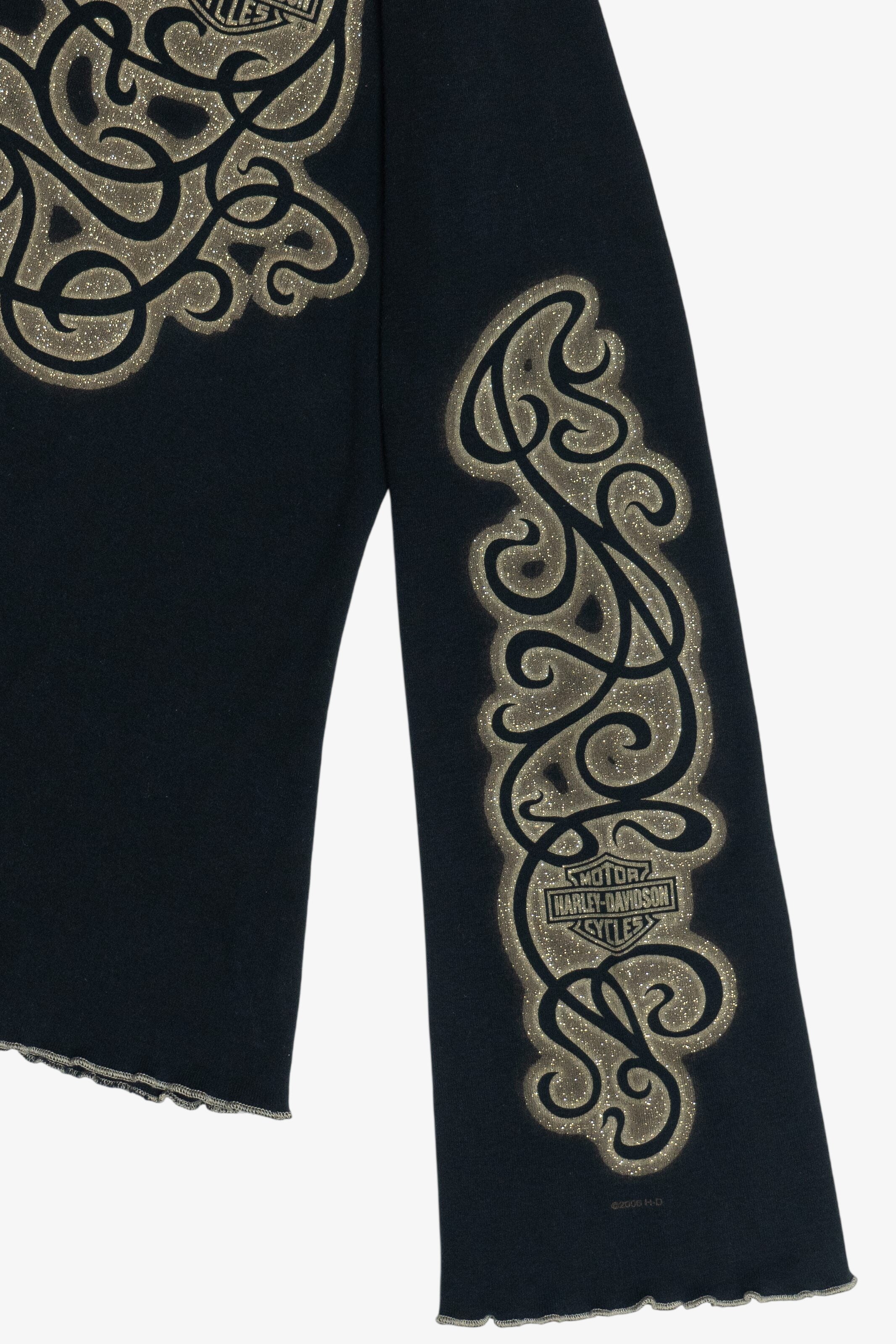 Vintage Harley Davidson Filigree Long Sleeve T-Shirt (2000s)