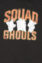 Recycled "Squad Goals" Ghosts Halloween Black T-Shirt (2020s)