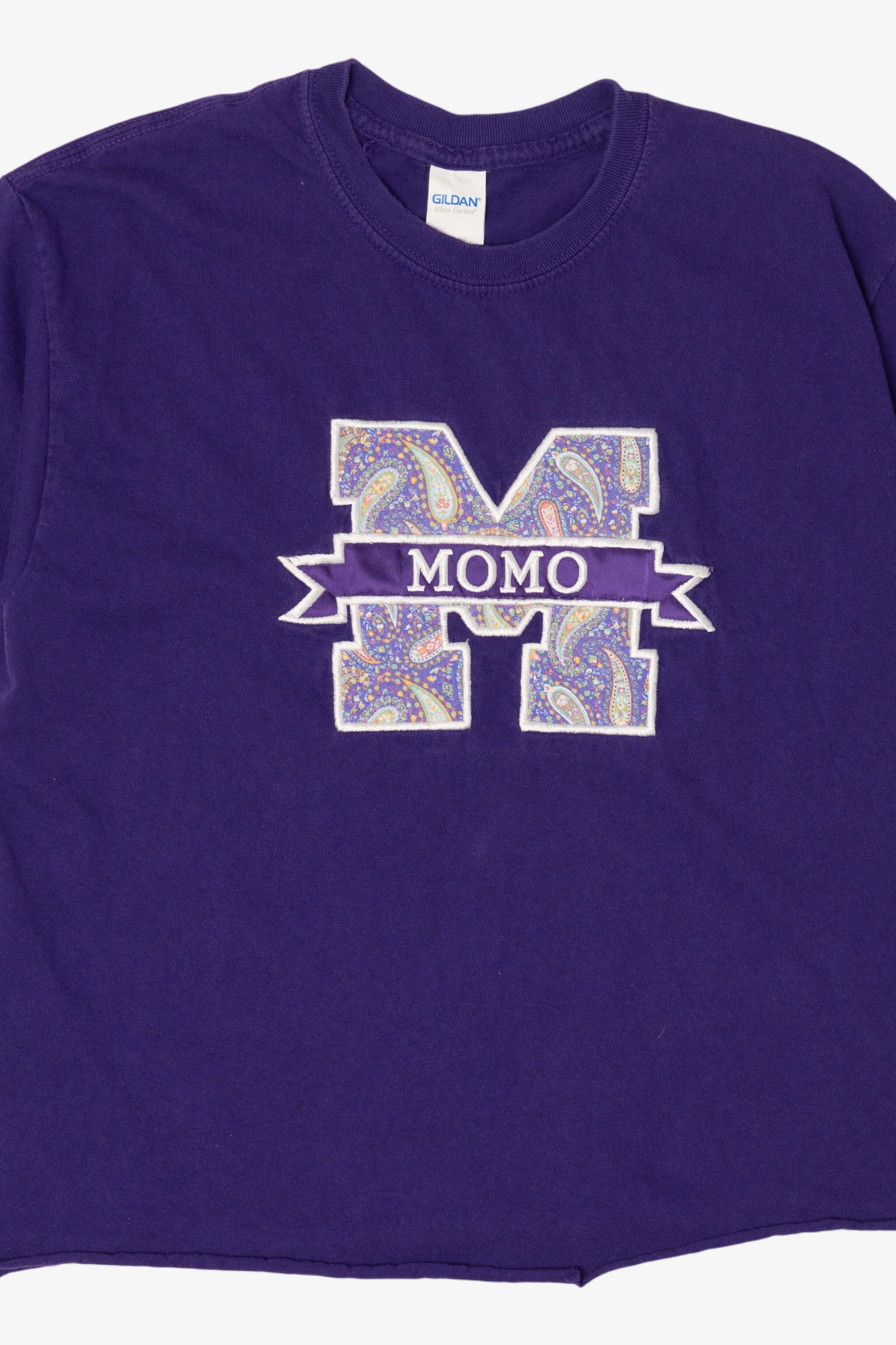 Purple Embroidered "Momo" T-Shirt (2000s)