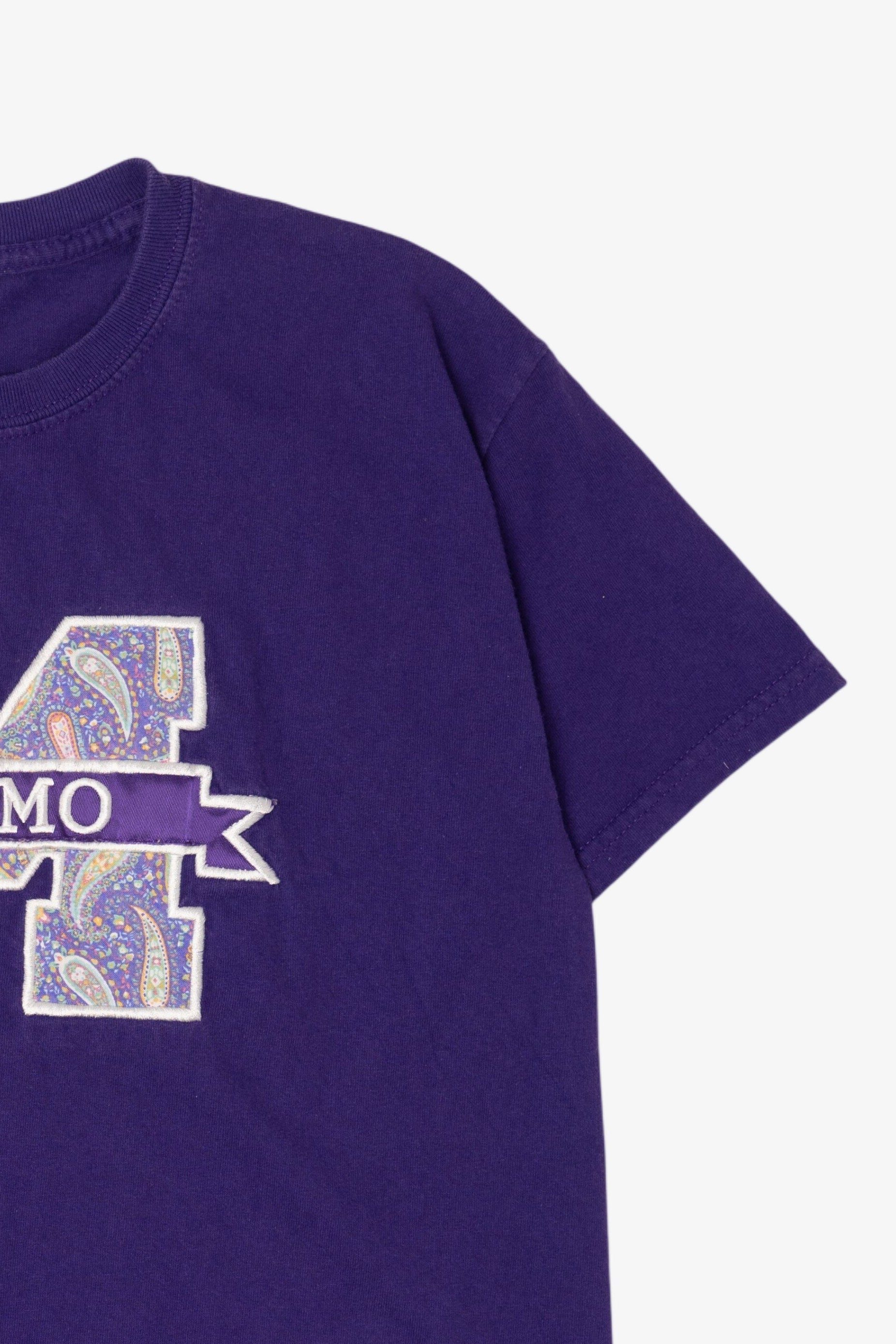 Purple Embroidered "Momo" T-Shirt (2000s)