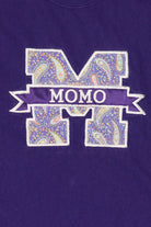 Purple Embroidered "Momo" T-Shirt (2000s)
