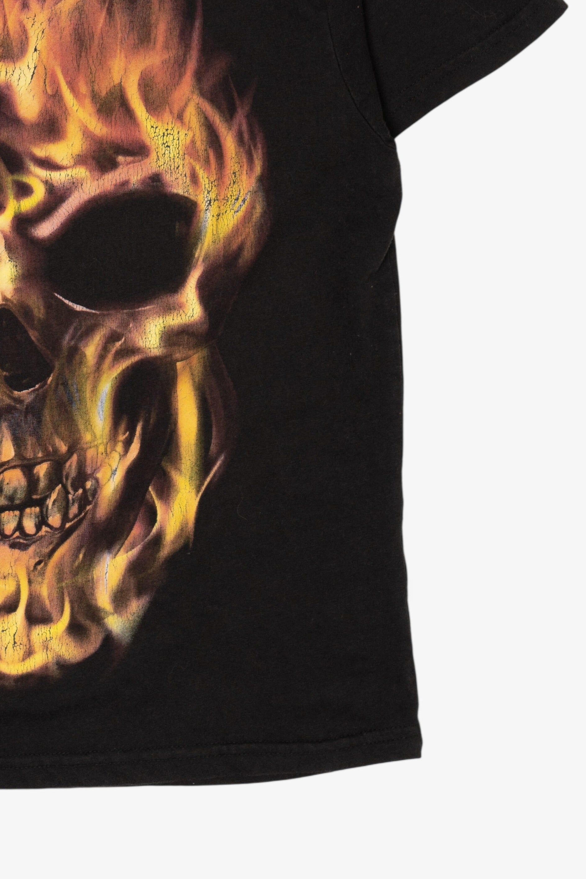 Flaming Skull Halloween T-Shirt (2020s)
