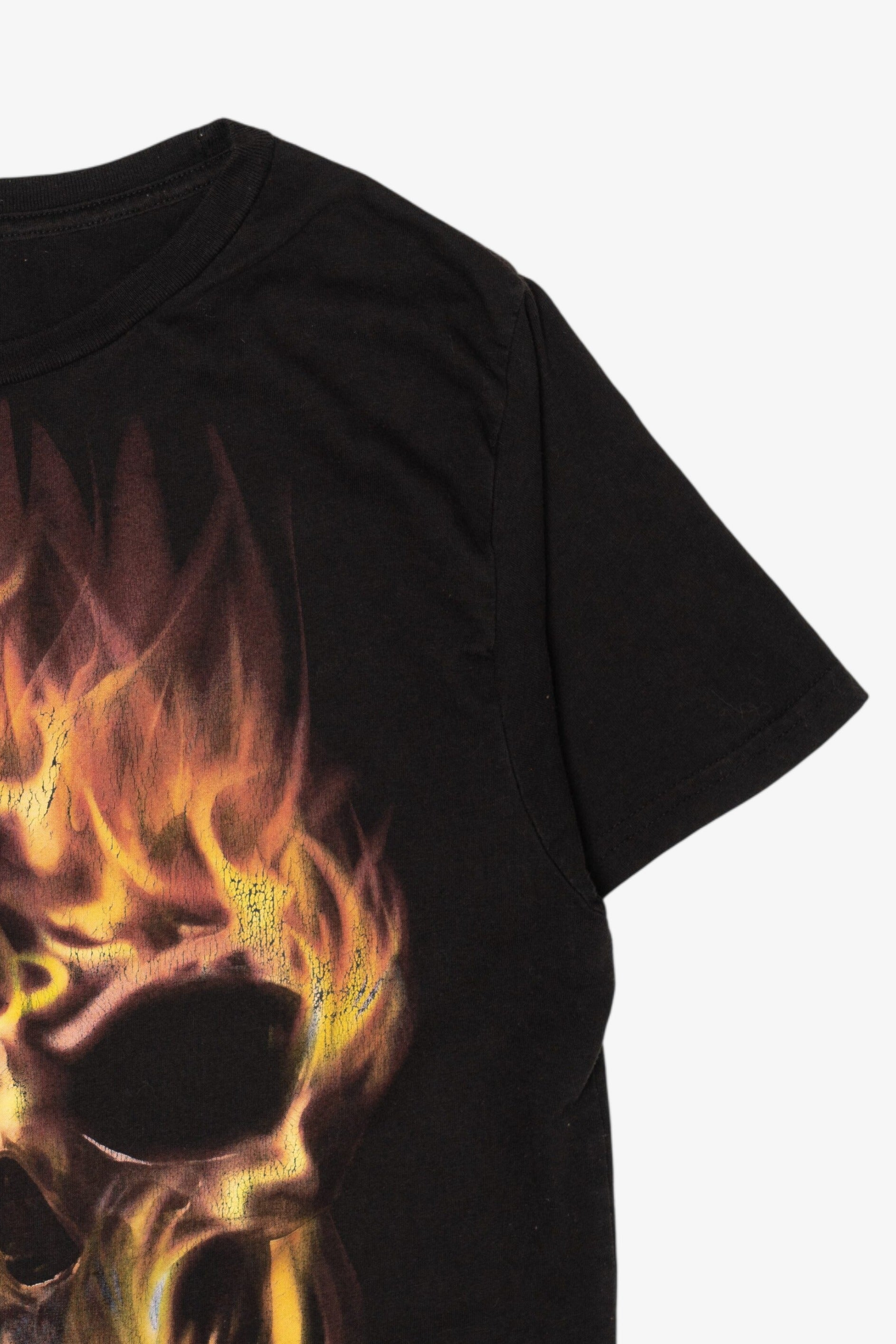 Flaming Skull Halloween T-Shirt (2020s)