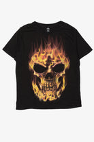 Flaming Skull Halloween T-Shirt (2020s)