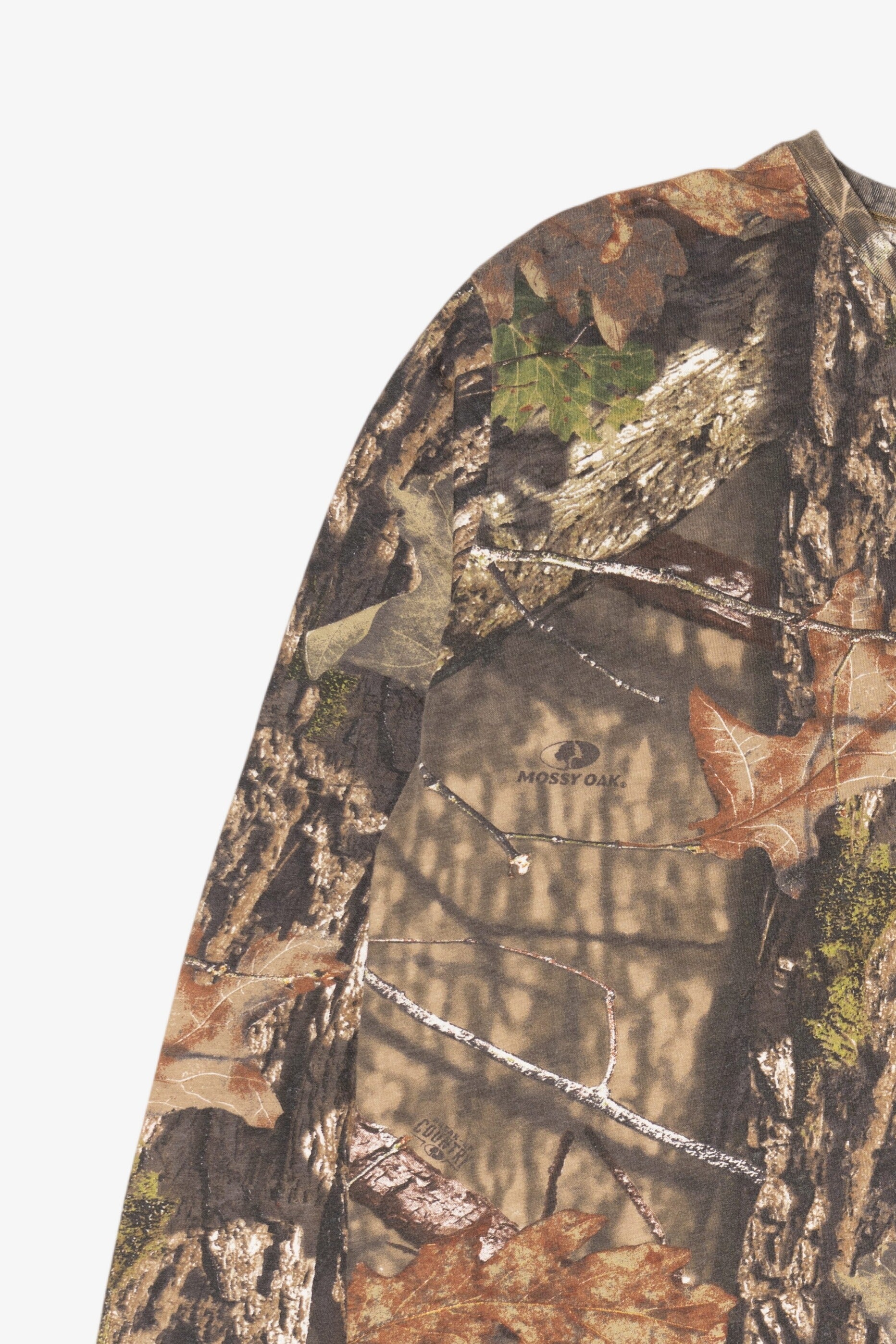 Brown Camouflage Mossy Oak Long Sleeve T-Shirt (2010s)