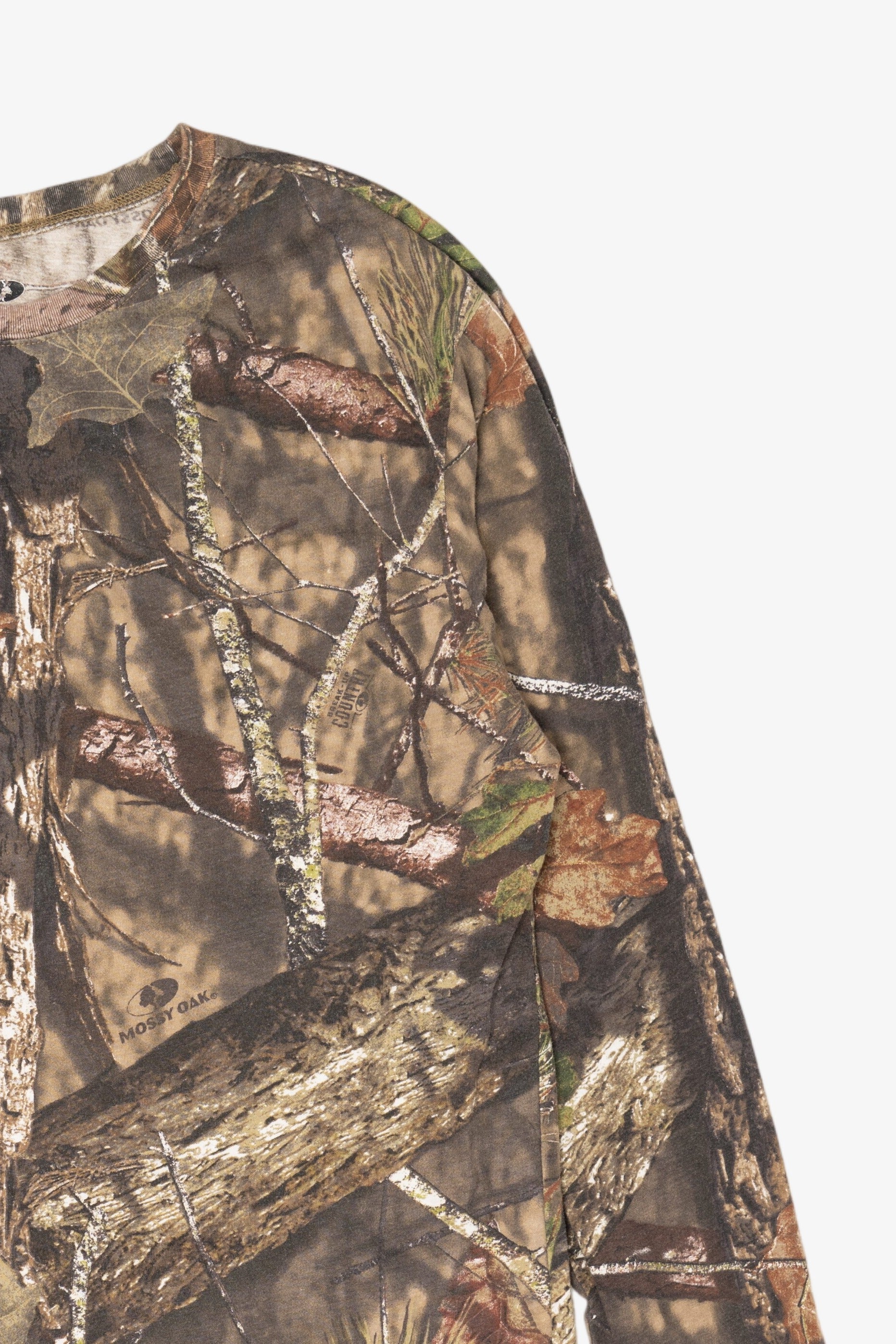 Brown Camouflage Mossy Oak Long Sleeve T-Shirt (2010s)