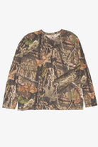 Brown Camouflage Mossy Oak Long Sleeve T-Shirt (2010s)