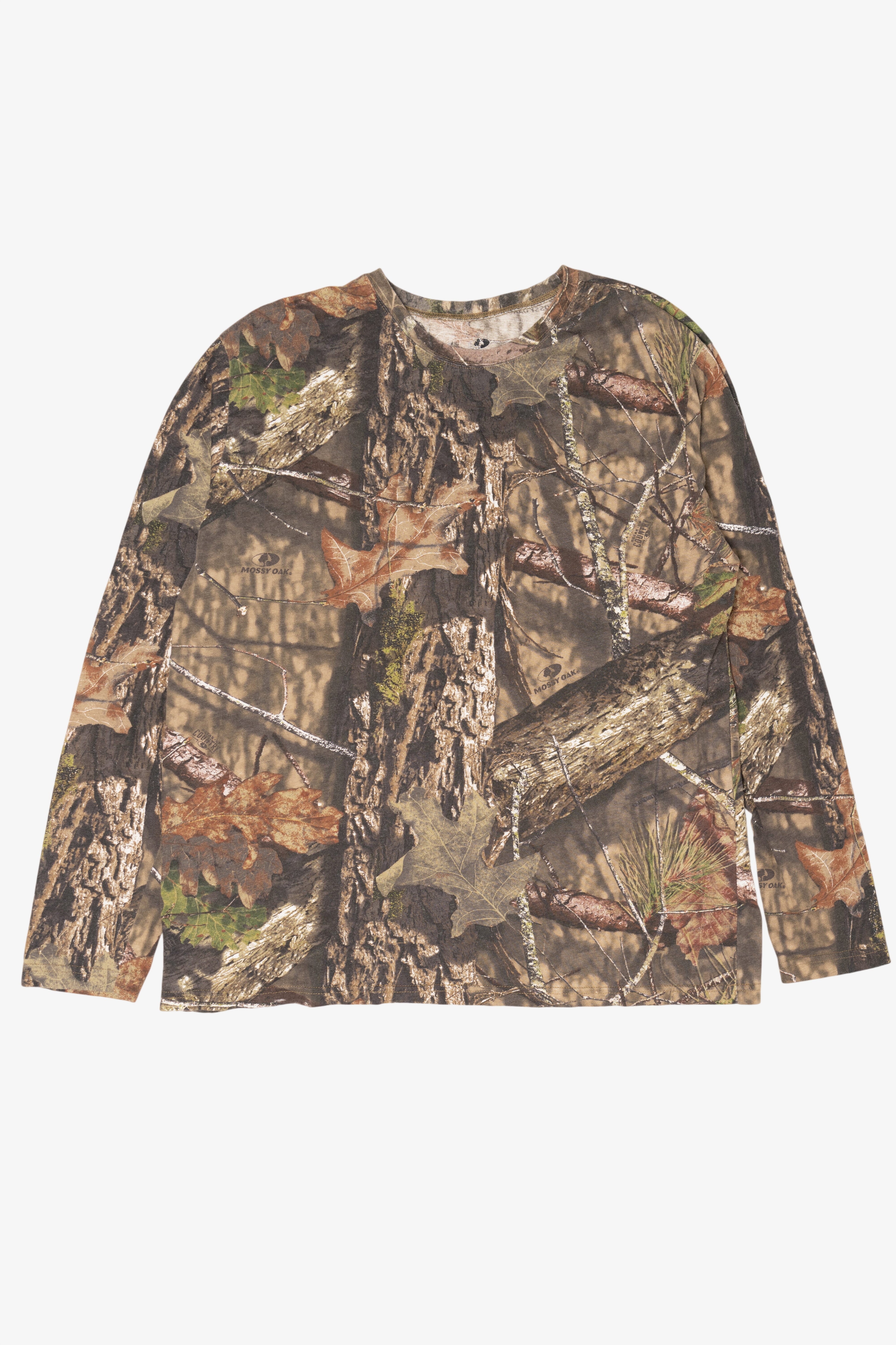Brown Camouflage Mossy Oak Long Sleeve T-Shirt (2010s)