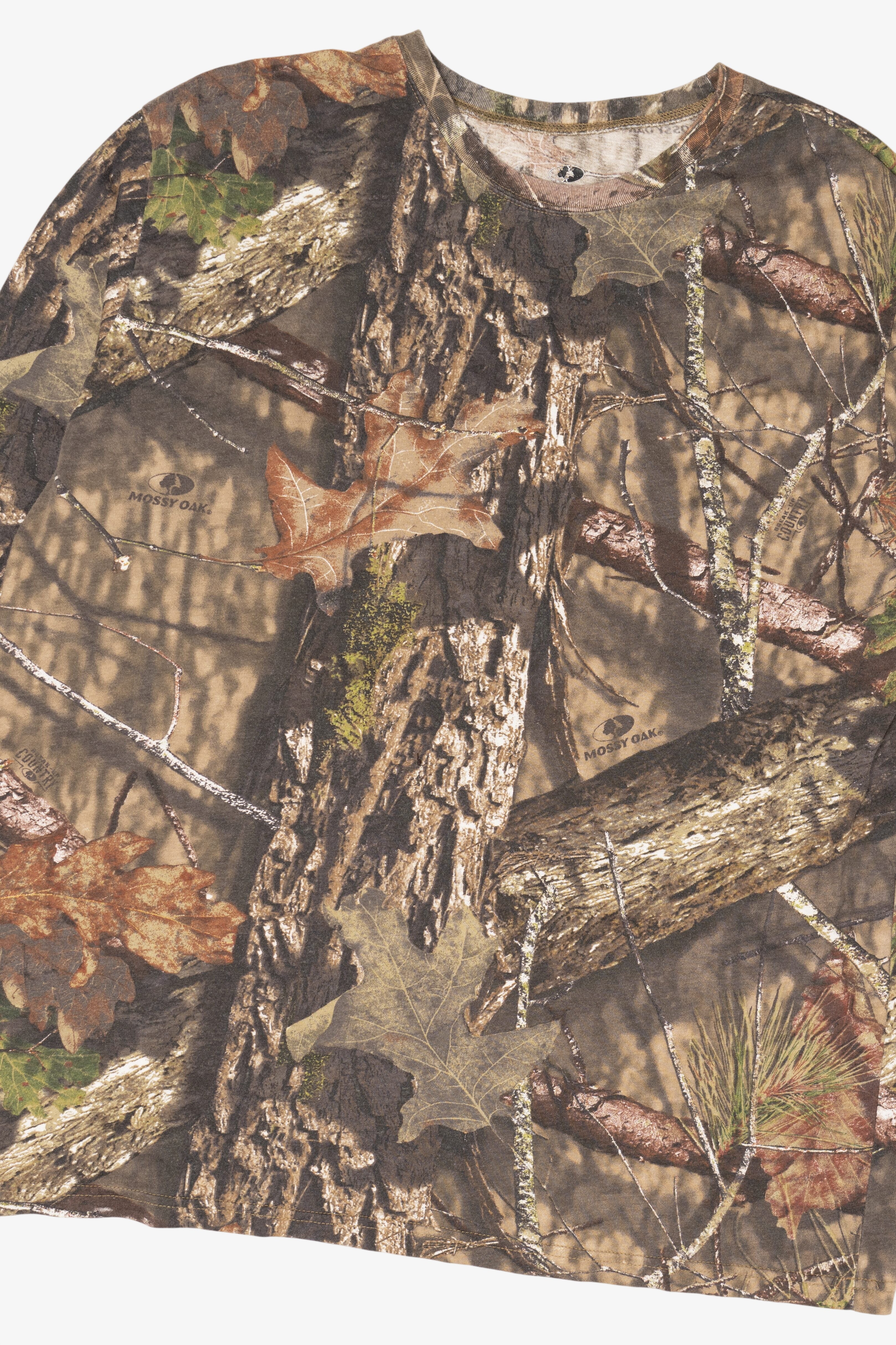 Brown Camouflage Mossy Oak Long Sleeve T-Shirt (2010s)