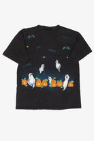 Vintage Ghosts Pumpkins And Bats T-Shirt (1990s)