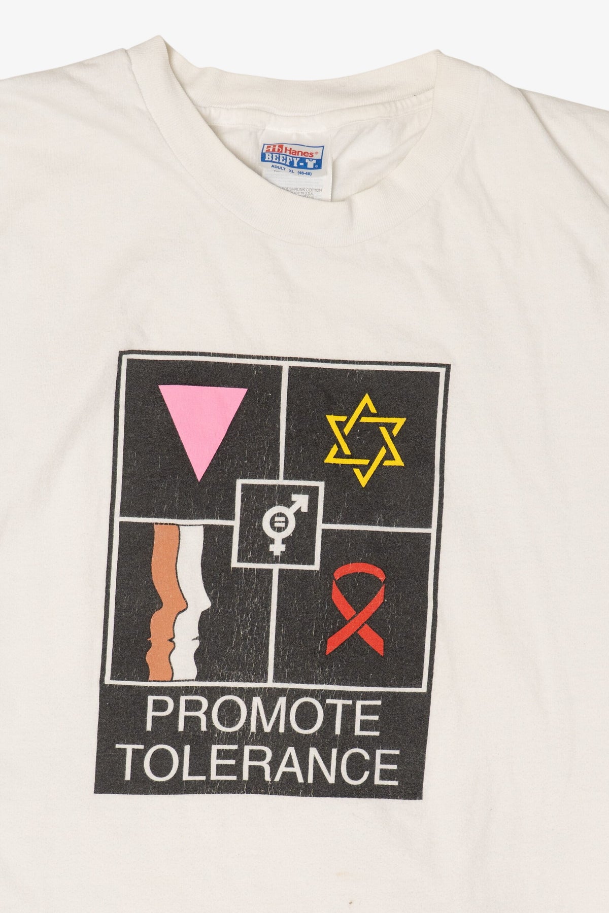 Vintage "Promote Tolerance" Equality T-Shirt (1990s)