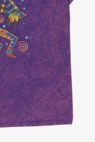 Vintage Purple Acid Wash Kokopelli T-Shirt (2000s)
