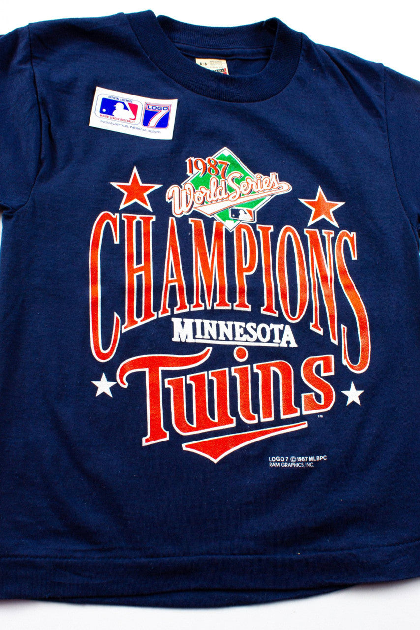 Vintage Twins World Series Kids T-Shirt (1987)