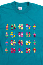 Embroidered People Vintage T-Shirt