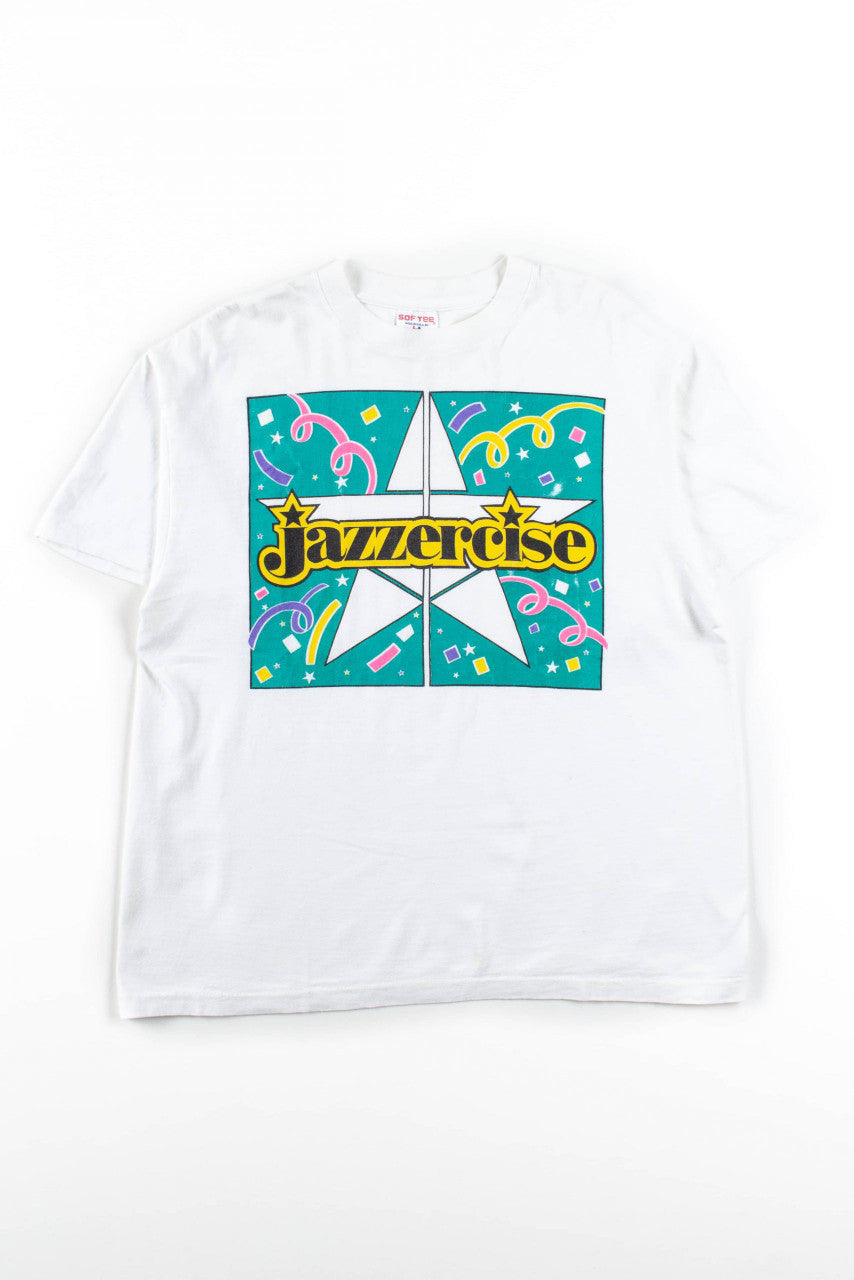 Vintage Jazzercise Star Confetti T-Shirt