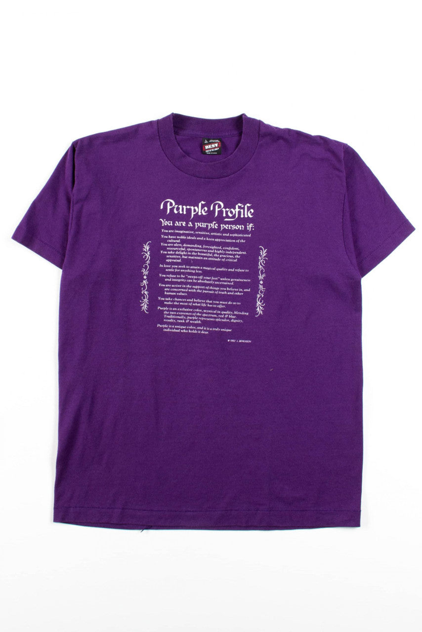Vintage Purple Profile T-Shirt