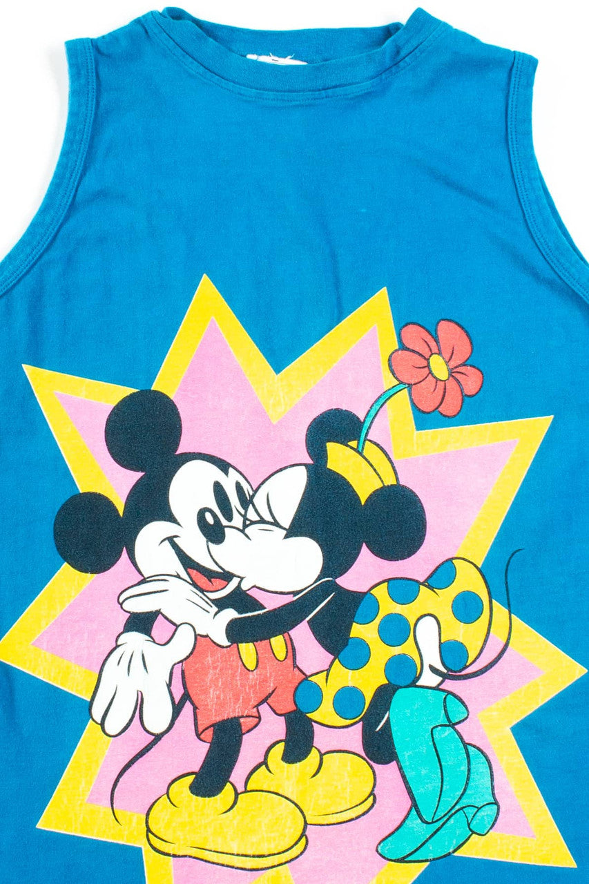 Vintage Mickey & Minnie Smooch Sleeveless T-Shirt