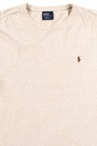 Tan Heathered Polo T-Shirt