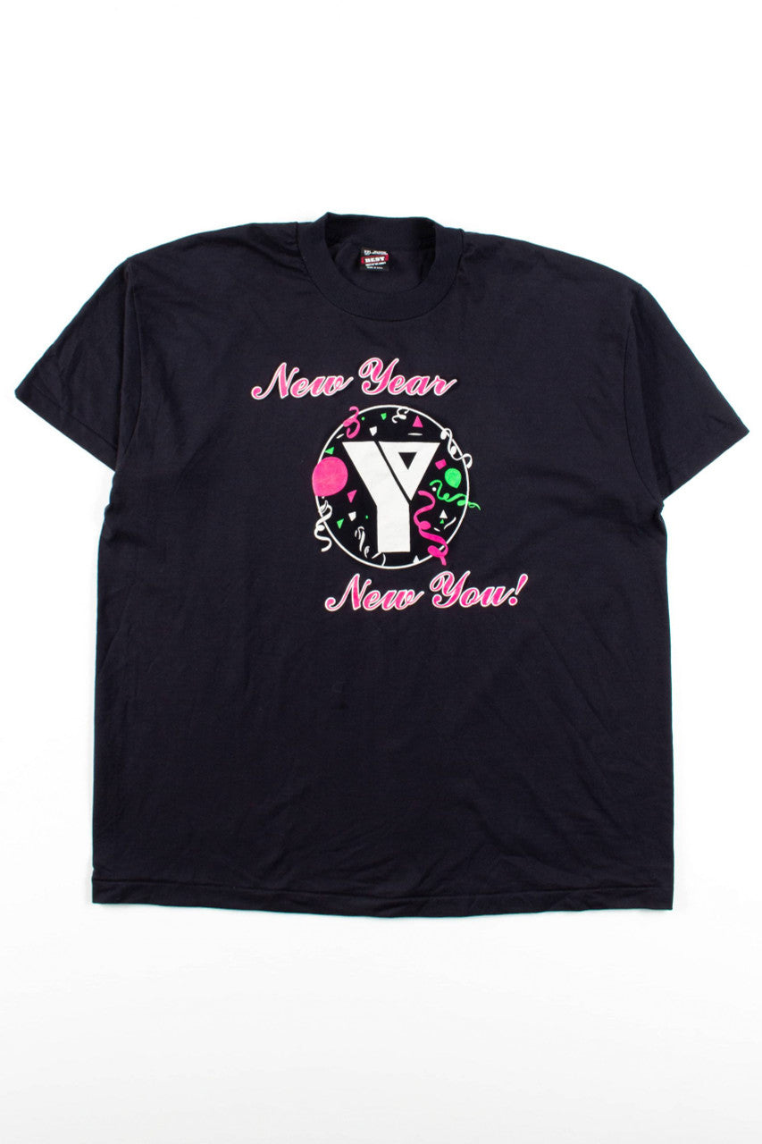 Vintage YMCA New Year New You T-Shirt