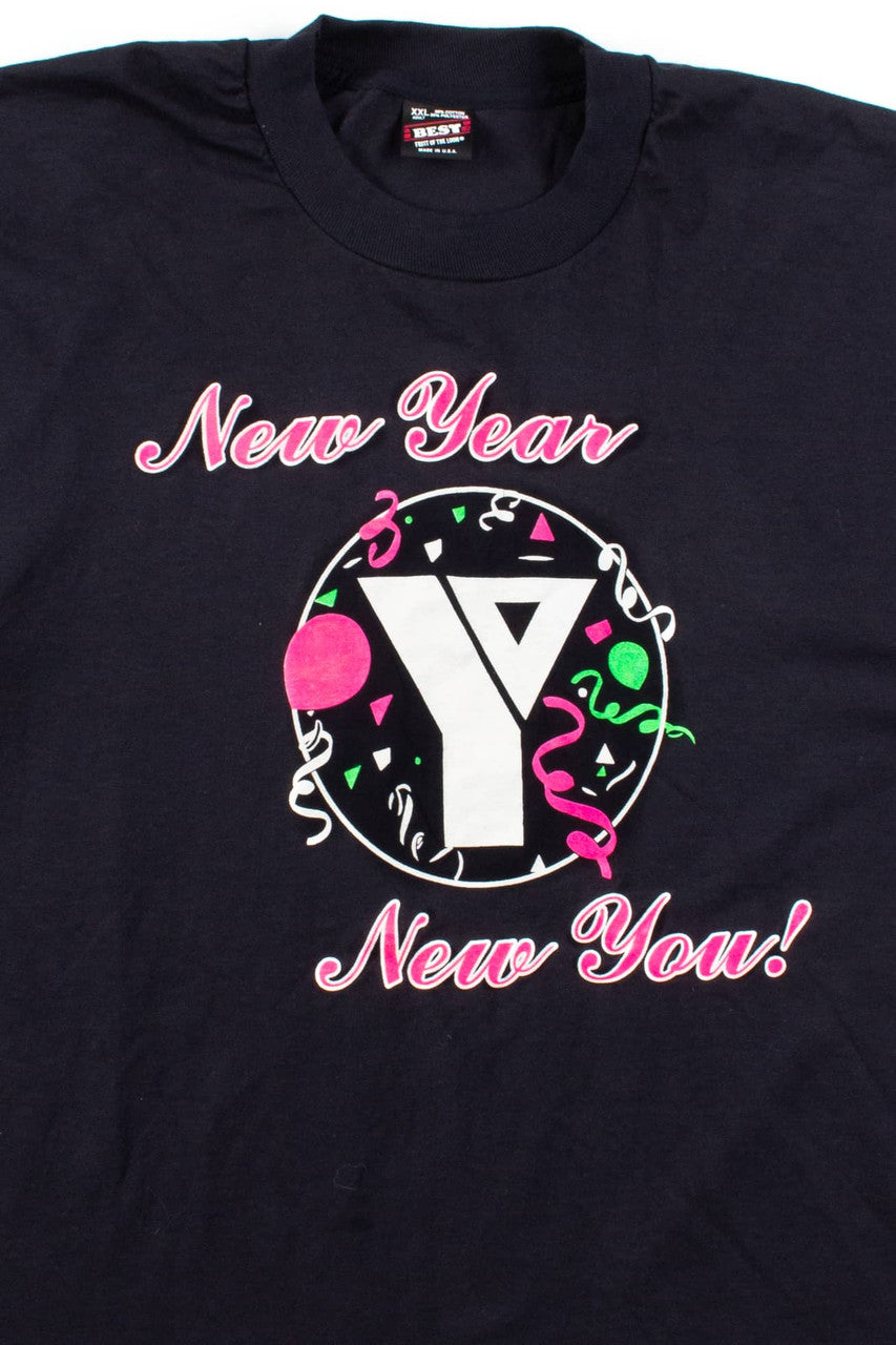 Vintage YMCA New Year New You T-Shirt