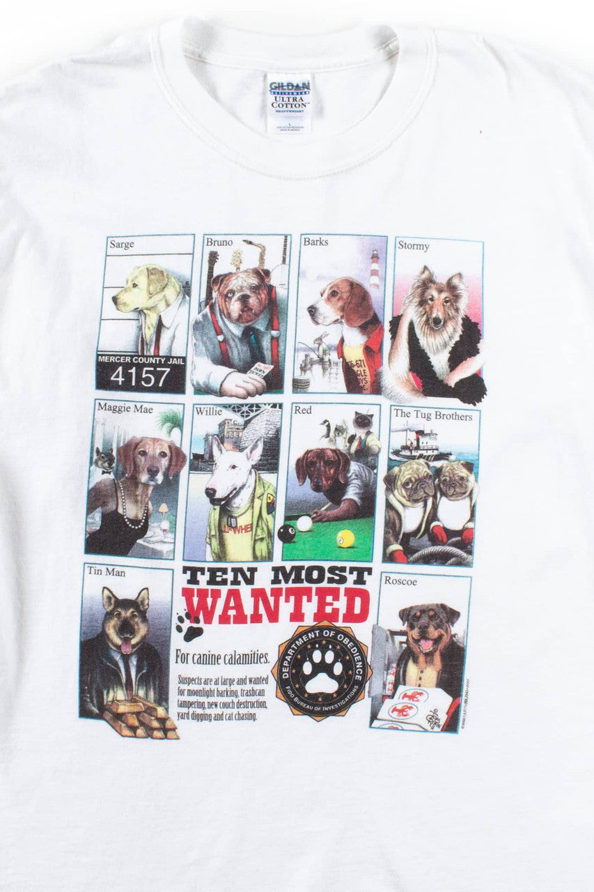 Ten Most Wanted Dogs T-Shirt (2002)