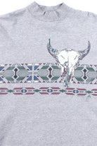 Vintage Long Sleeve Buffalo Skull T-Shirt (1993)