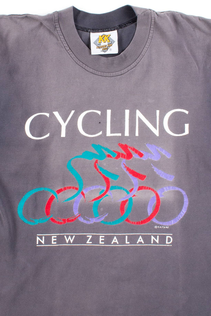 Vintage Cycling New Zealand T-Shirt (1992)