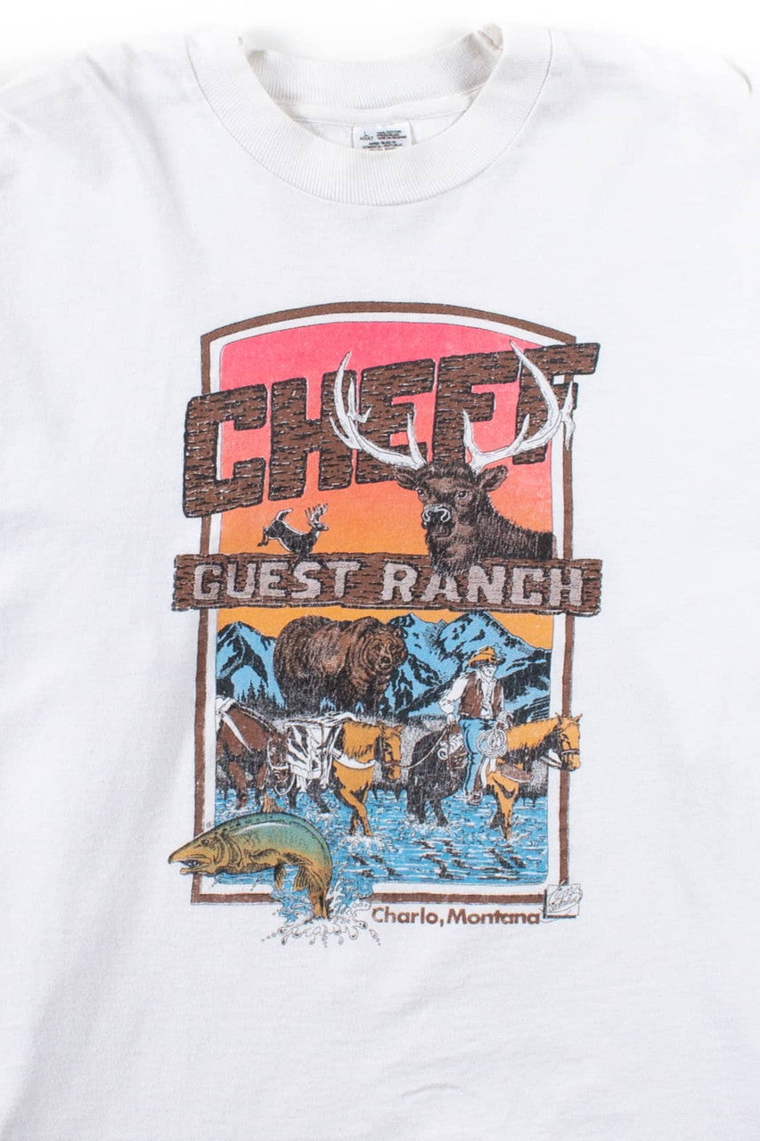 Cheff Guest Ranch Long Sleeve Vintage T-Shirt