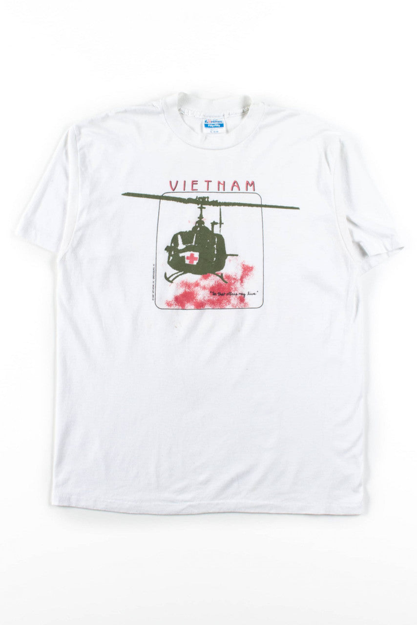 Vintage Vietnam Helicopter T-Shirt (1987)