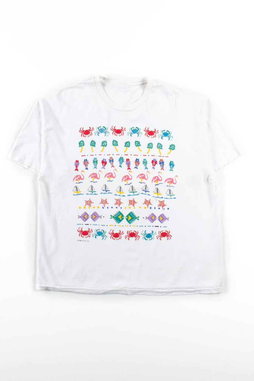 Vintage Tropical Icons T-Shirt