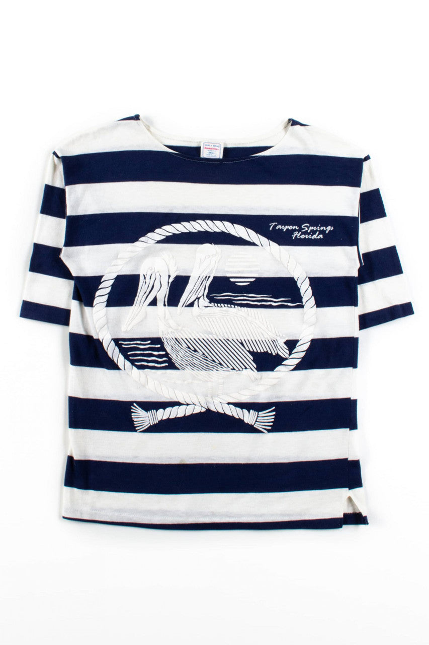 Vintage Tarpon Springs Striped T-Shirt