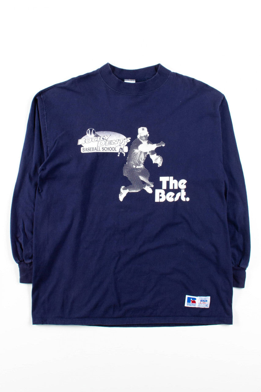 Bucky Dent's Baseball School Vintage Long Sleeve T-Shirt