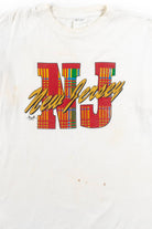 Vintage New Jersey Plaid Letter T-Shirt (1994)