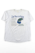 I Want To Go Fishing Vintage T-Shirt