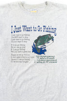 I Want To Go Fishing Vintage T-Shirt