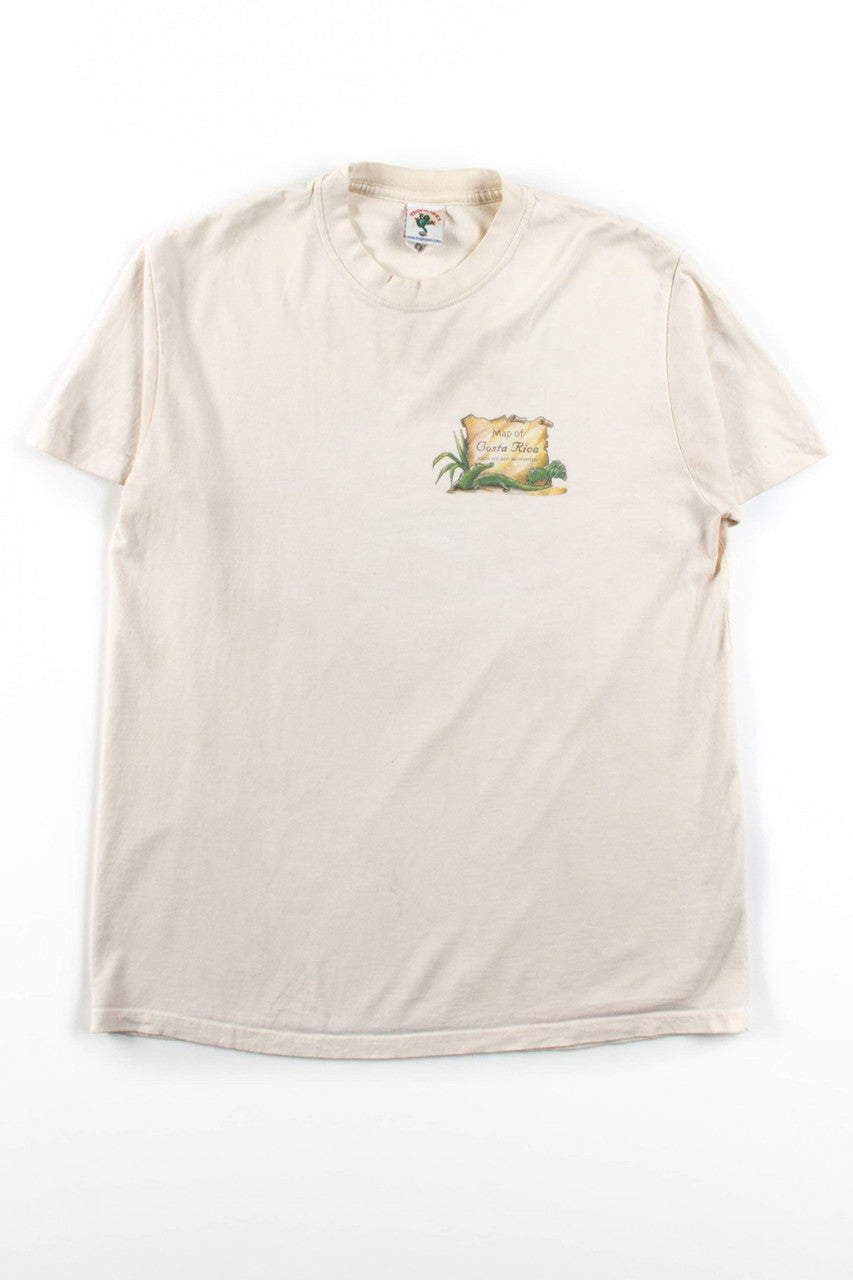 Vintage Map Of Costa Rica T-Shirt