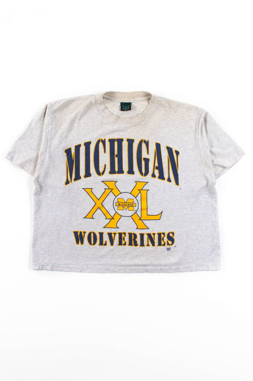 Vintage Michigan Wolverines Cropped T-Shirt