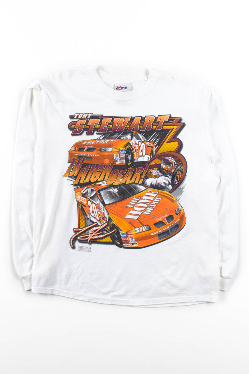 Tony Stewart In High Gear Long Sleeve T-Shirt