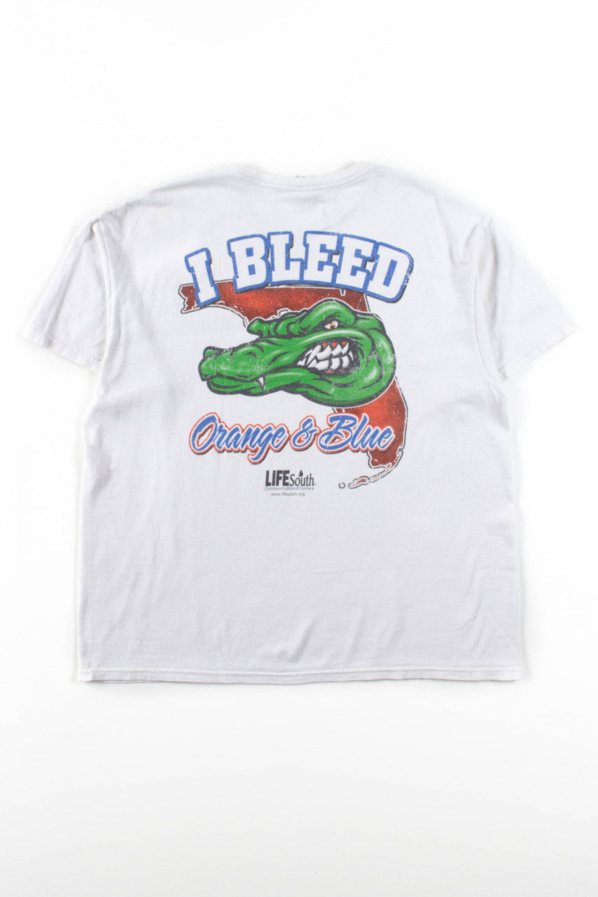 Vintage I Bleed Orange & Blue Florida Gators T-Shirt