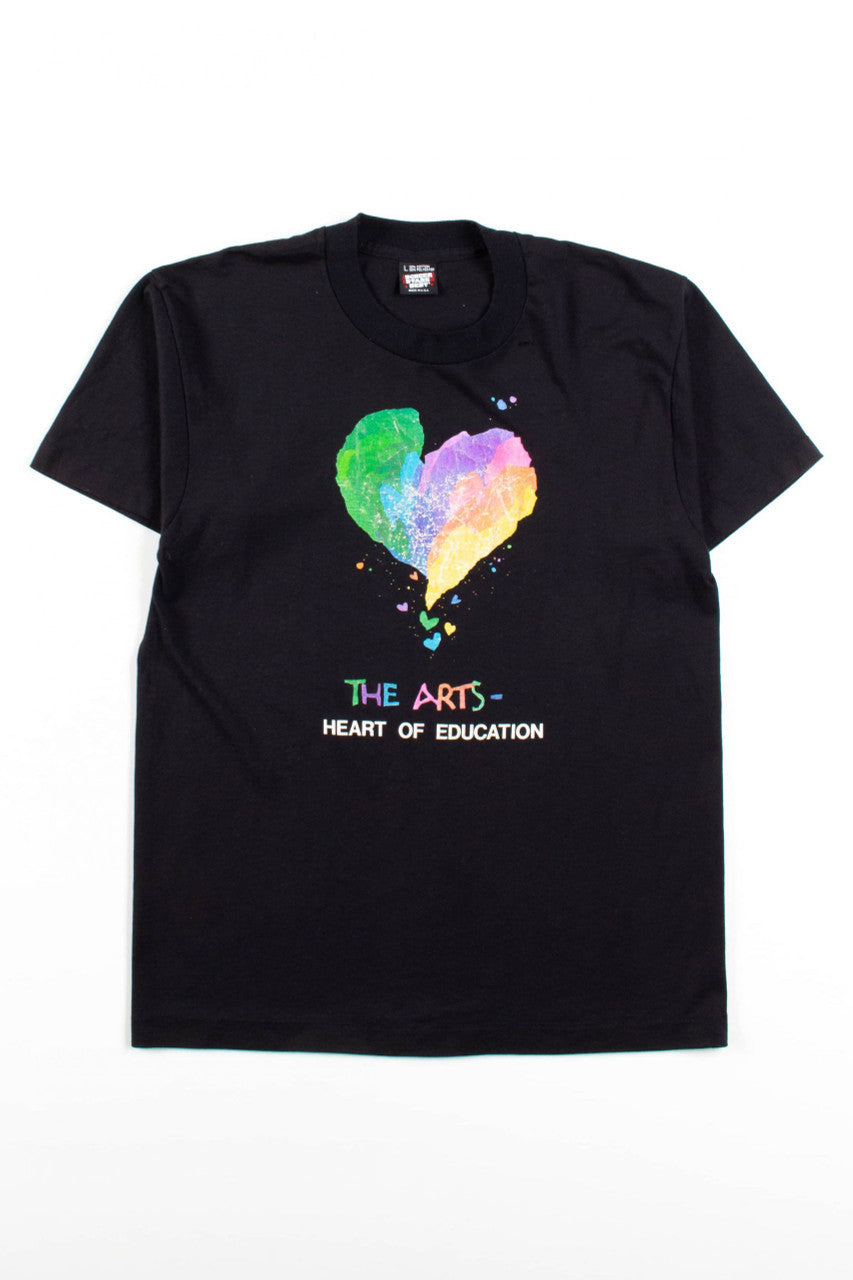 Vintage Heart Of Education T-Shirt