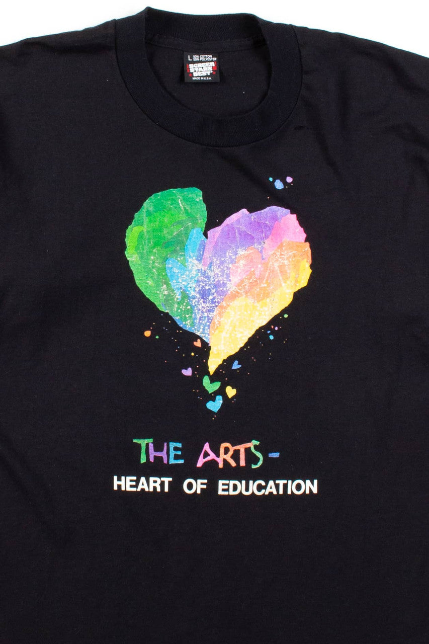 Vintage Heart Of Education T-Shirt