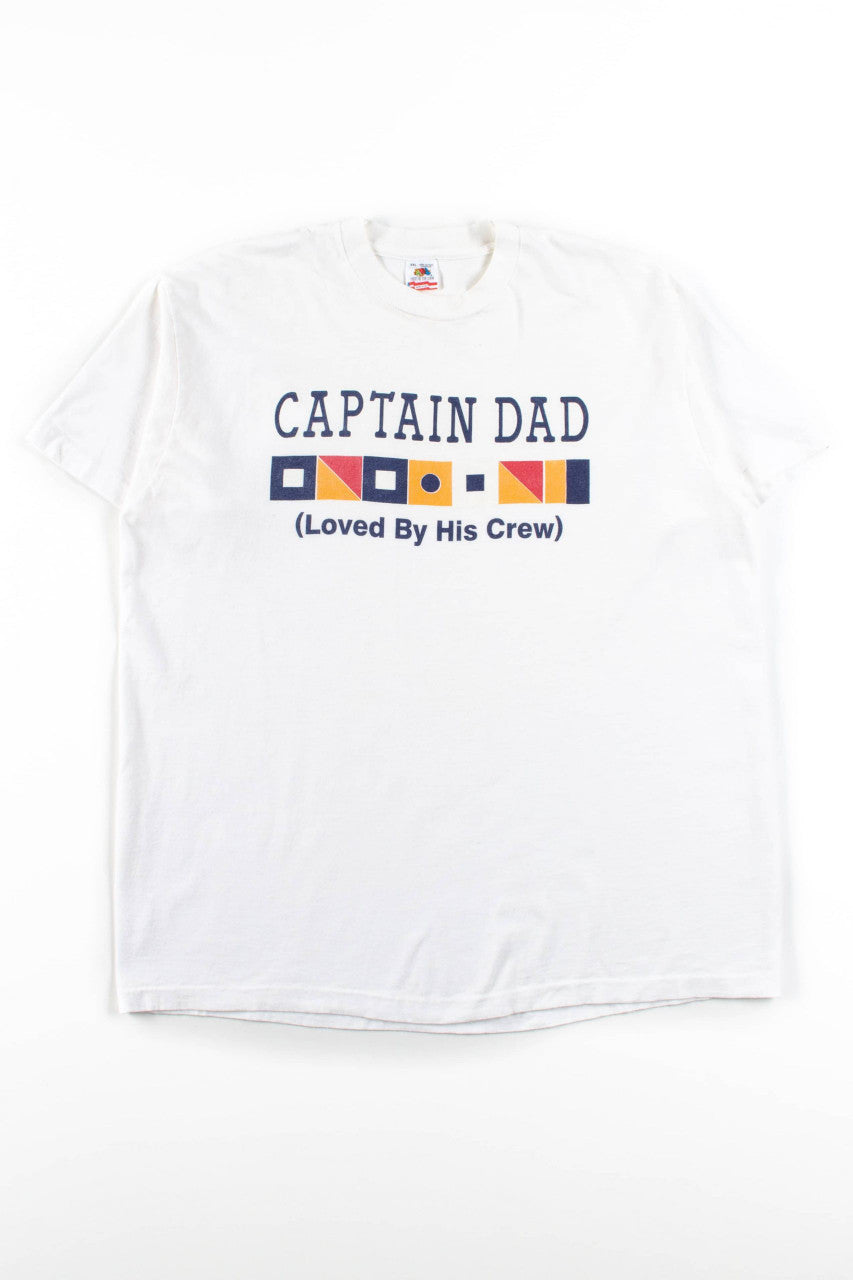 Captain Dad Vintage T-Shirt